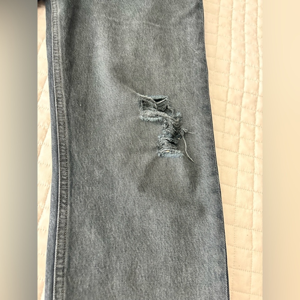 Agolde High Rise Dark Blue Jeans - Picture 4 of 6